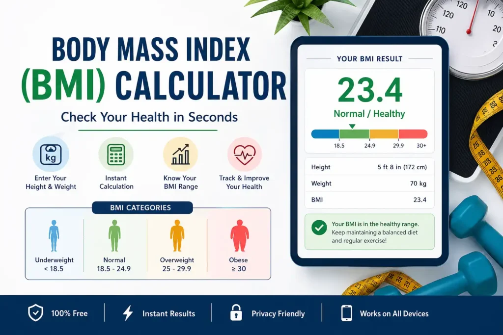 Body Mass Index Calculator (BMI) – Complete Guide for Adults