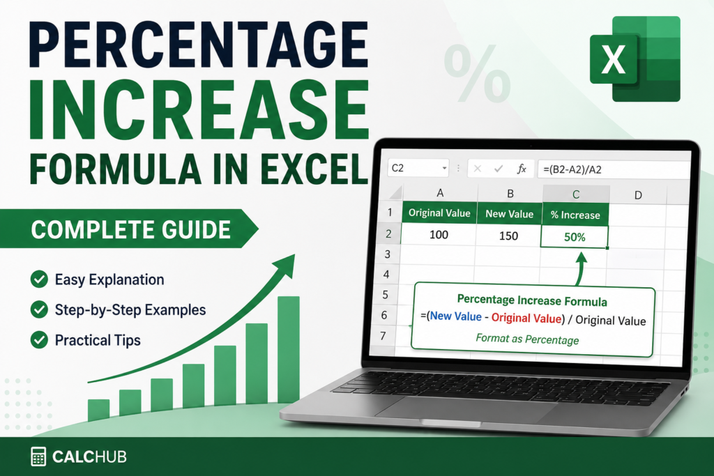 Percentage Increase Formula in Excel — Complete Guide