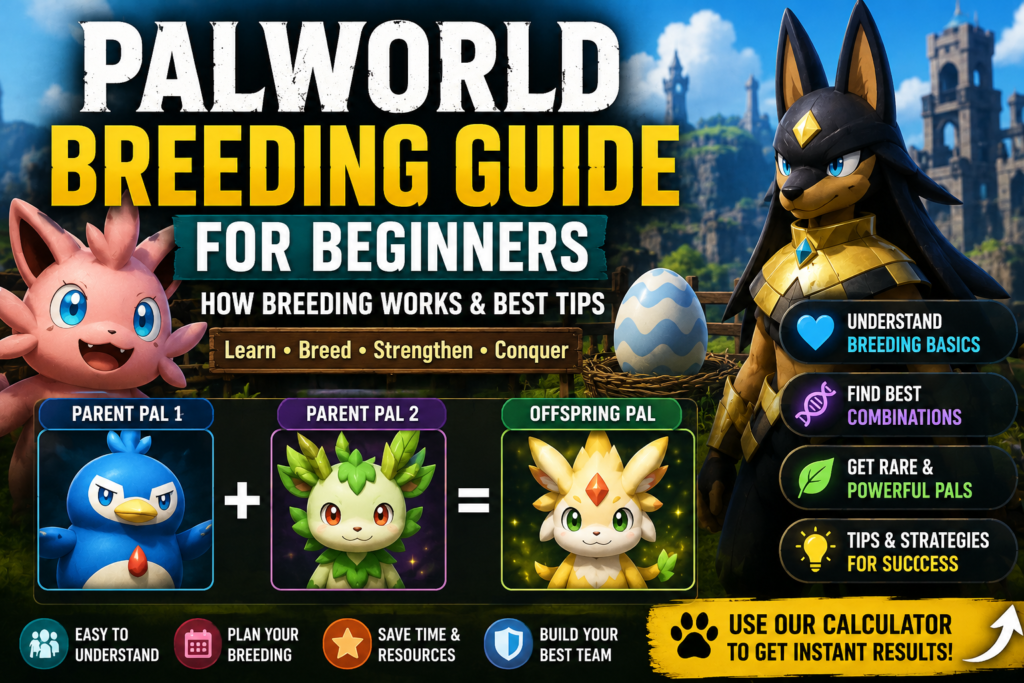 Palworld Breeding Guide for Beginners – How Breeding Works & Best Tips