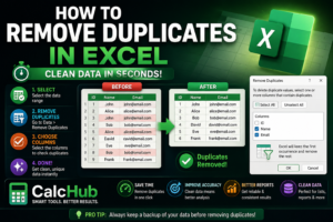 How to remove duplicates in Excel using the Remove Duplicates button in the Data tab