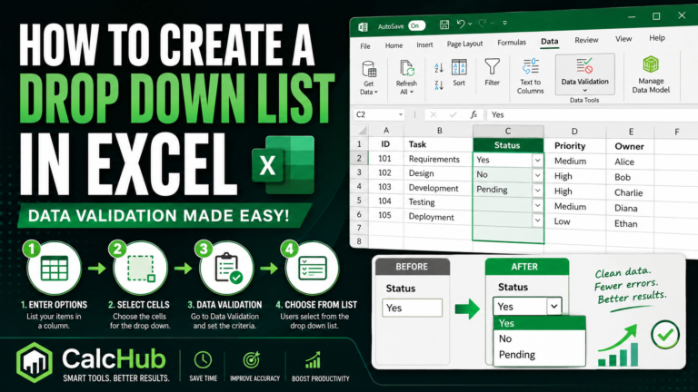 Learn how to create a drop down list in excel 2026 guide