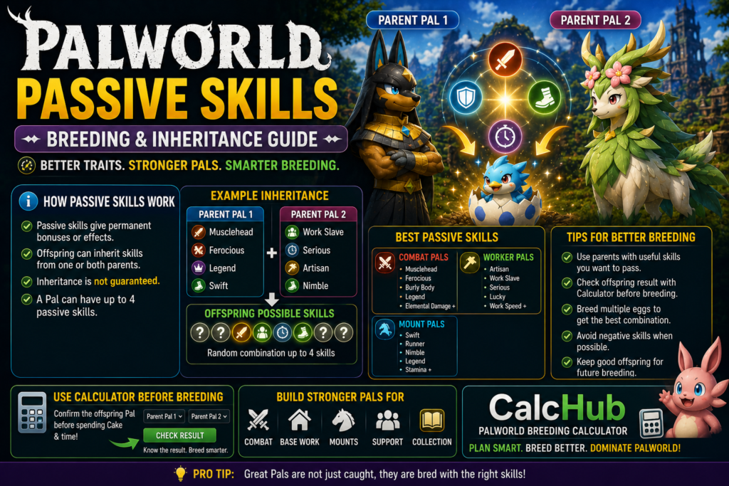 Palworld Passive Skills – Breeding, Inheritance & Best Traits Guide